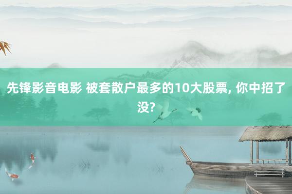 先锋影音电影 被套散户最多的10大股票， 你中招了没?