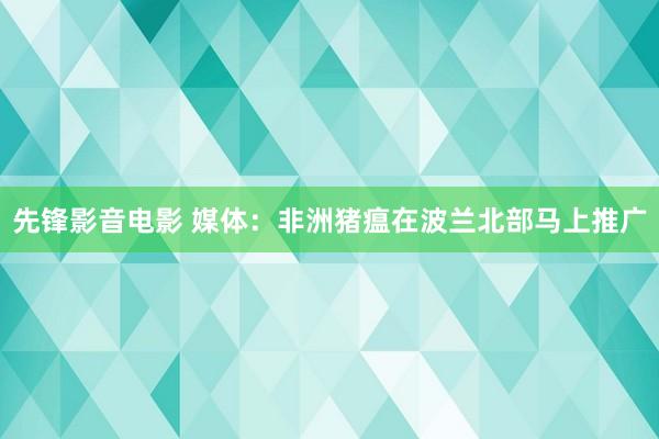 先锋影音电影 媒体：非洲猪瘟在波兰北部马上推广